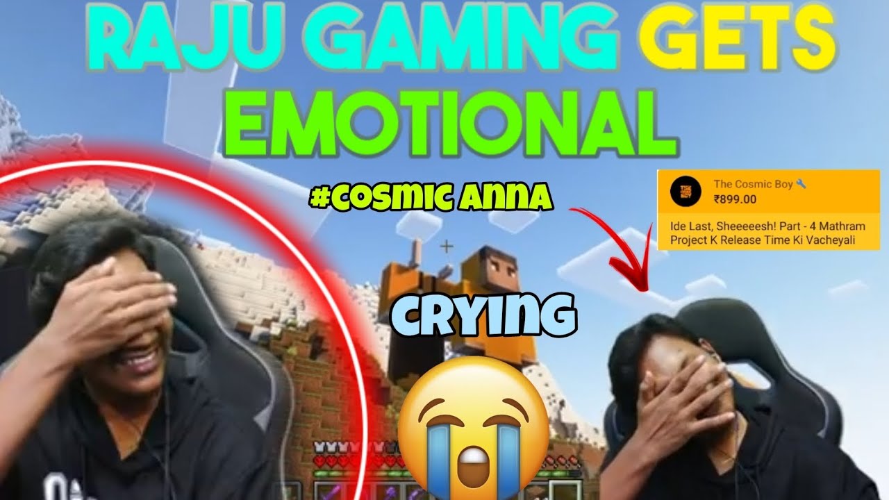 RAJU GAMING GOT EMOTIONAL IN LIVE | #cosmicboy #rajugaming @RajuGaming_RG @TheCosmicBoy1 #maddy
