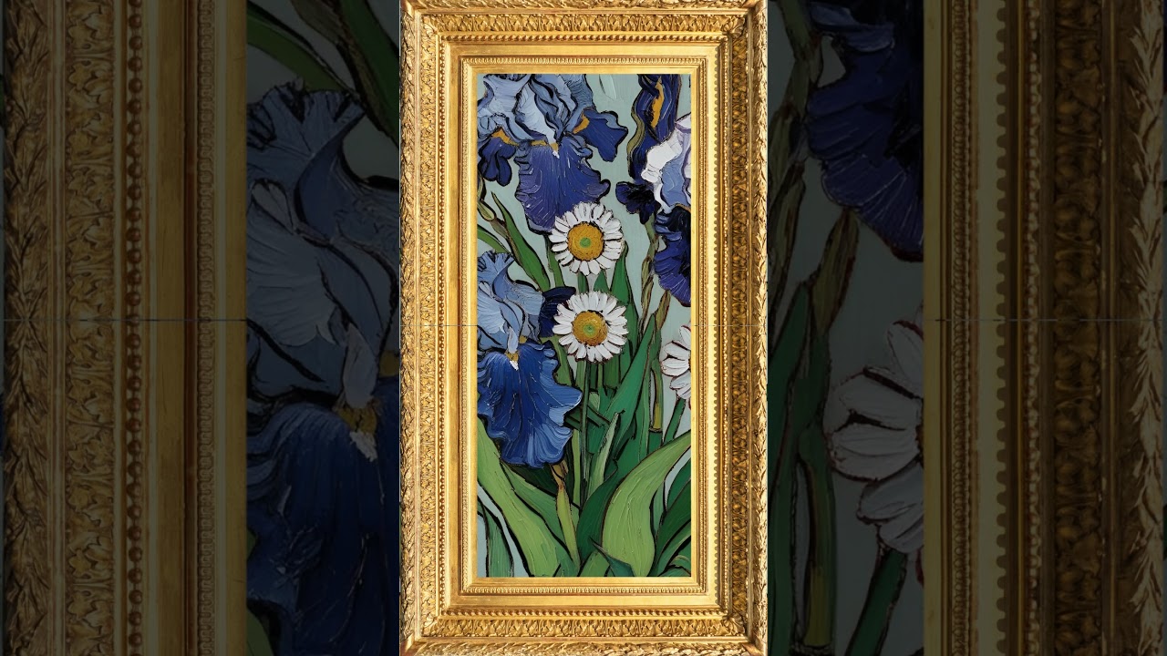 Relax and enjoy this high-resolution floral oil painting
