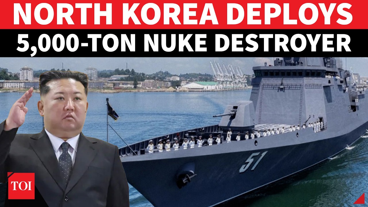 'NUCLEAR NAVY IS HERE': Kim Jong Un Stuns Trump With 5,000-Ton North Korean Nuke Destroyer | WATCH