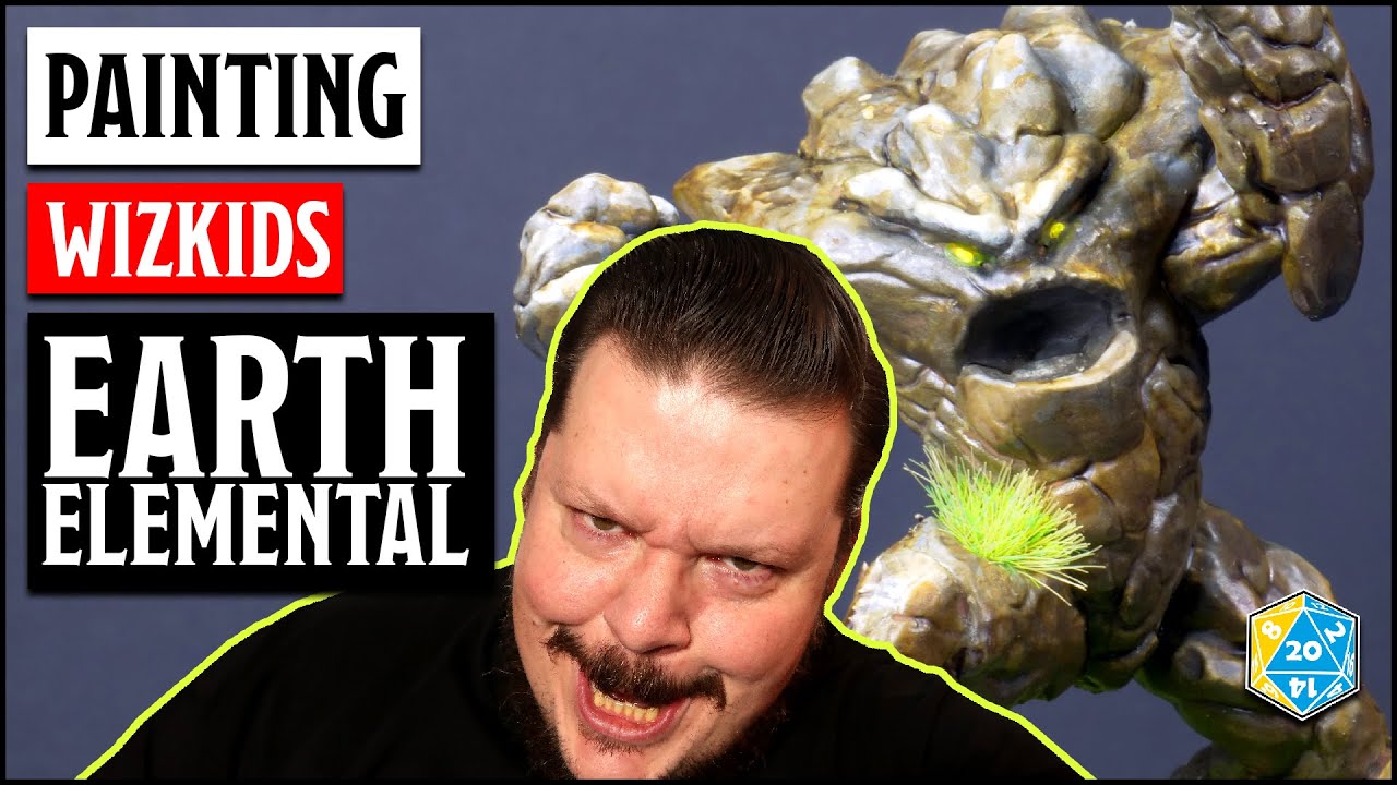 How to paint the Earth Elemental | Nolzur's Marvelous Miniatures/Wizkids | Boxes of Shame