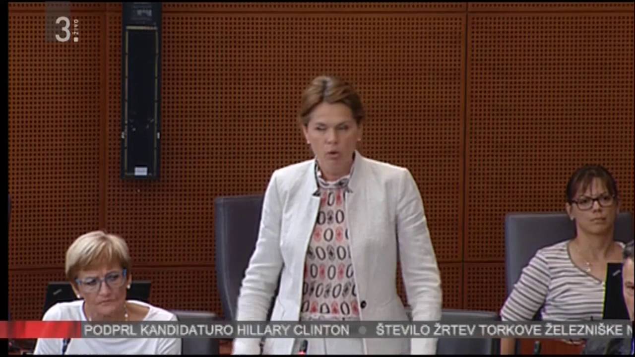 21. redna seja DZ - Alenka Bratušek
