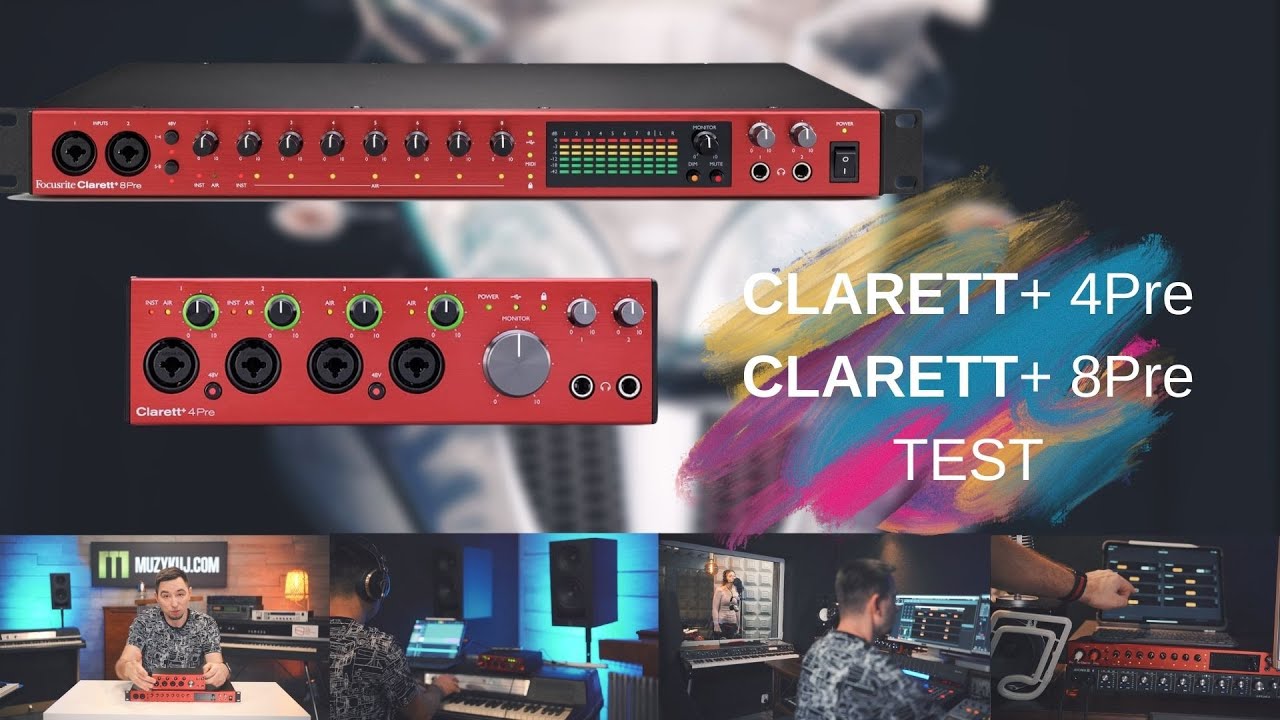 Focusrite Clarett+ 4Pre, Clarett+ 8Pre - TEST