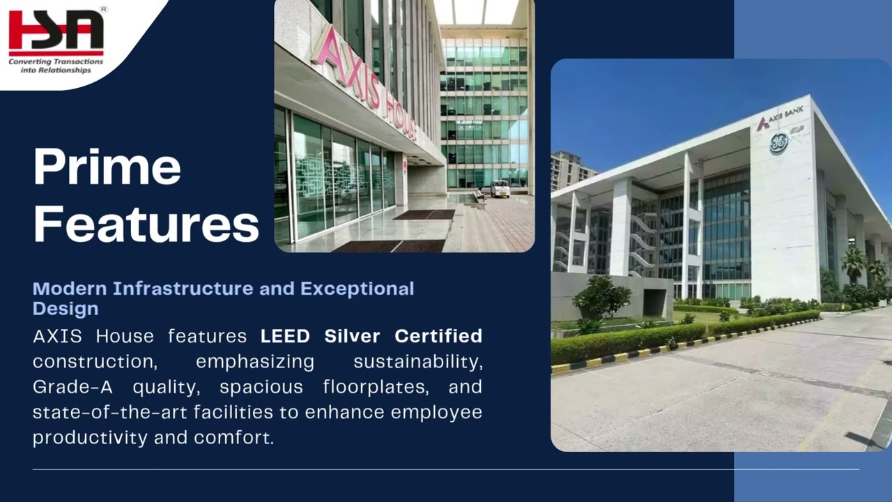 AXIS House | Sector-128 Noida | Premium Grade-A Offices for Rent | HSN Realty #lease  #officespace