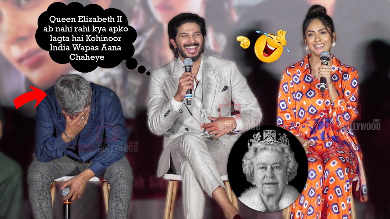 Reporter ने यह क्या Question पूछ लिया - Dulquer Salmaan and Mrunal Thakur Can't Control their LAUGH