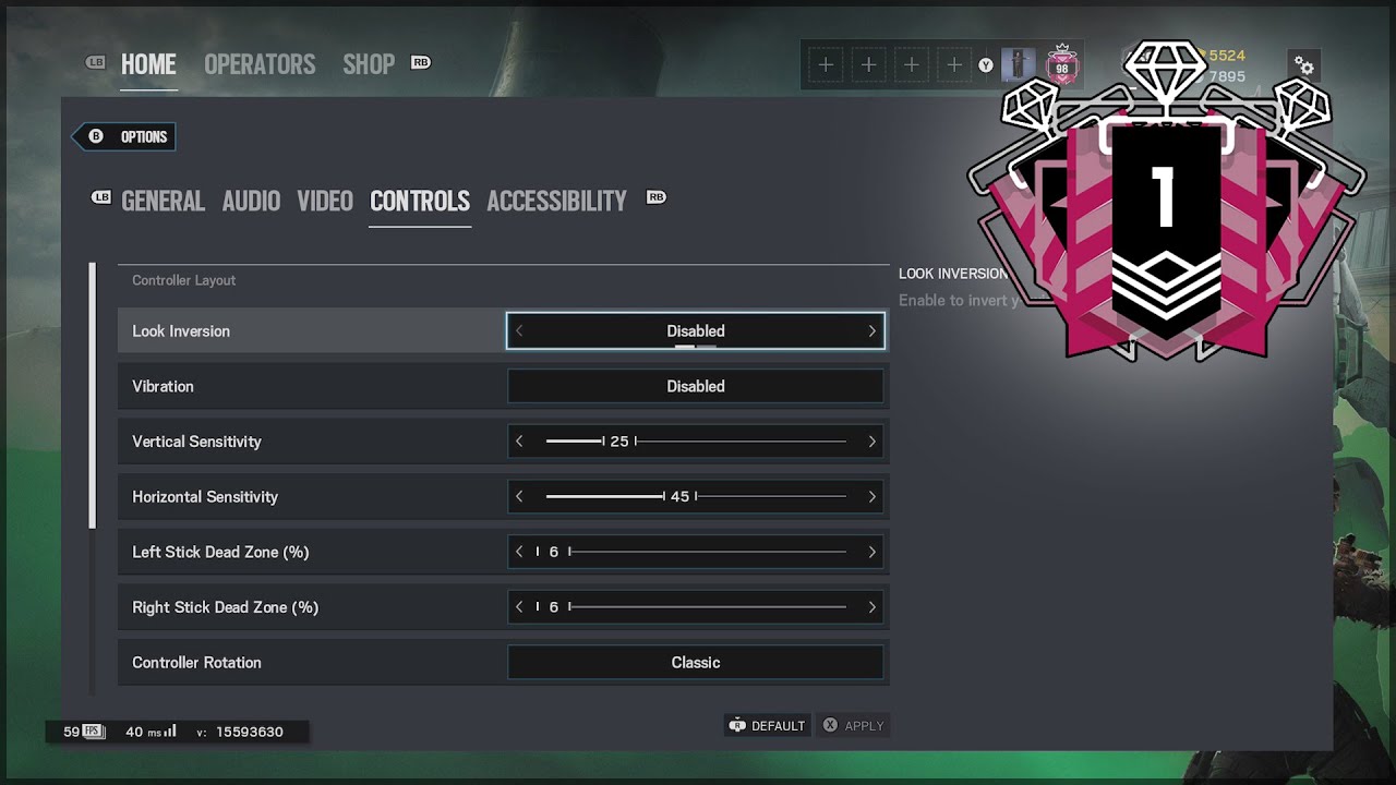 The BEST CONSOLE CHAMPION Sensitivity And Settings - Rainbow Six Siege Xbox
