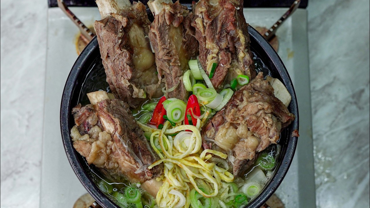 집에서 이 맛이 된다고요? 겨울 골프채 왕 갈비탕 제대로 끓이는 법