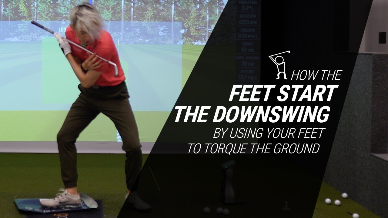 How the Feet Start the Downswing - Think Feet, Not your Hips 2.0 - Torque Entire Downswing!!!