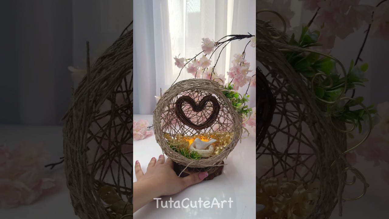DIY cute thread ball decoration🪹🕊️