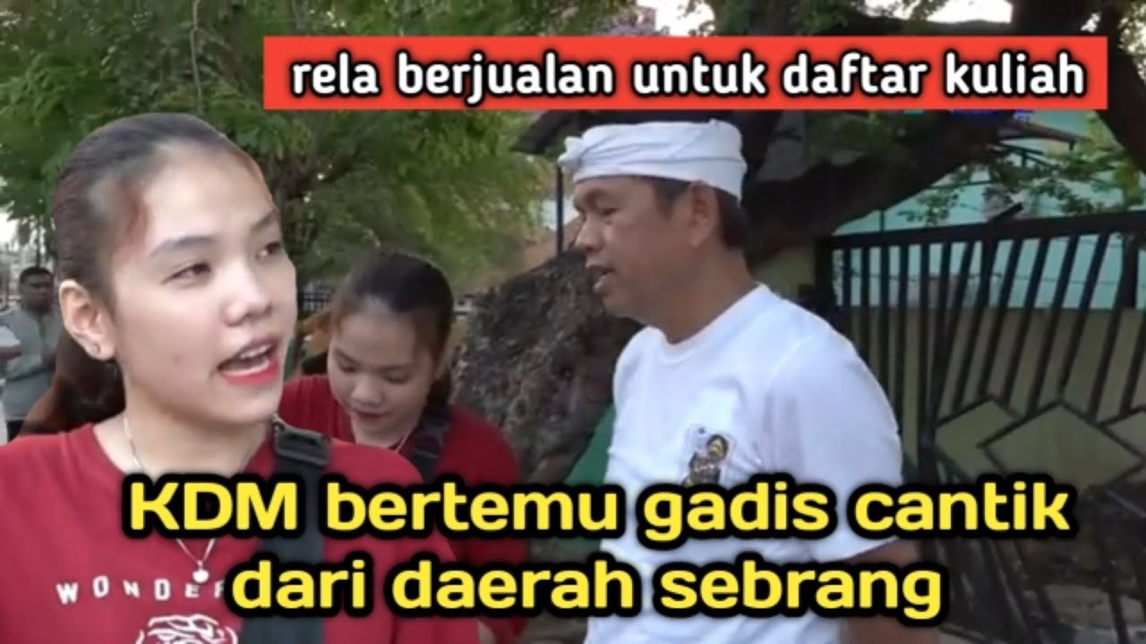 Kang dedi mulyadi bertemu gadis cantik dari sebrang berjualan dipinggir jalan#kangdedimulyadi