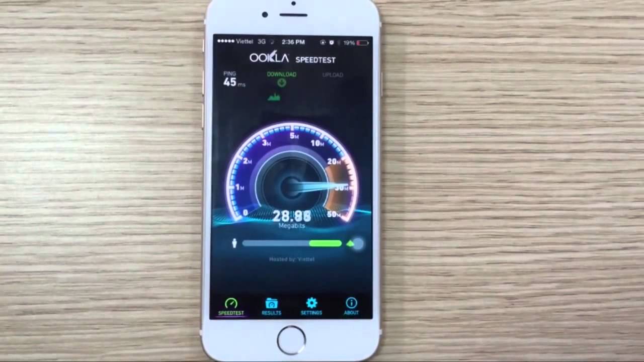 Tốc độ 3G Viettel tr&ecirc;n mobile