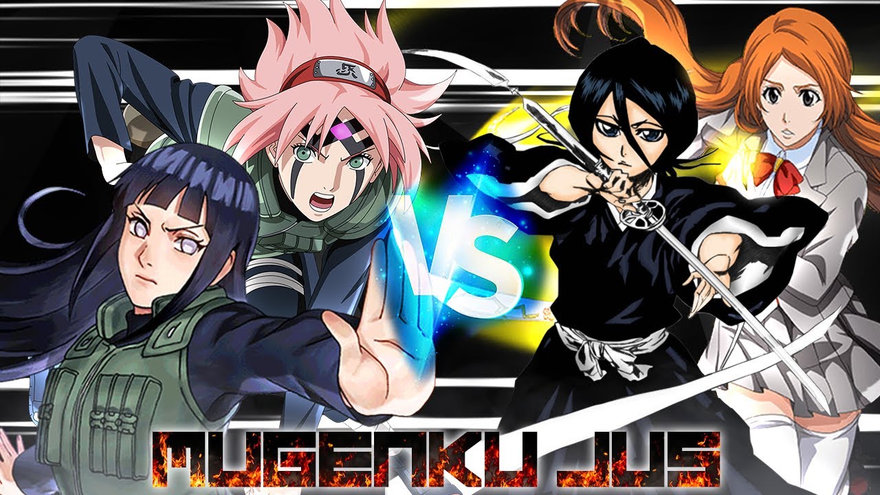 Sakura War & Hinata War vs Rukia Kuchiki & Orihime Inoue [Naruto vs Bleach] ANIME MUGEN JUS
