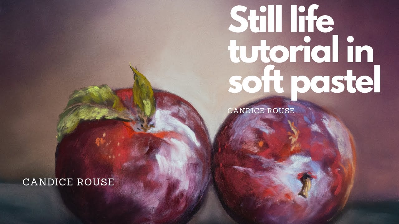 How to paint plums in Soft Pastels