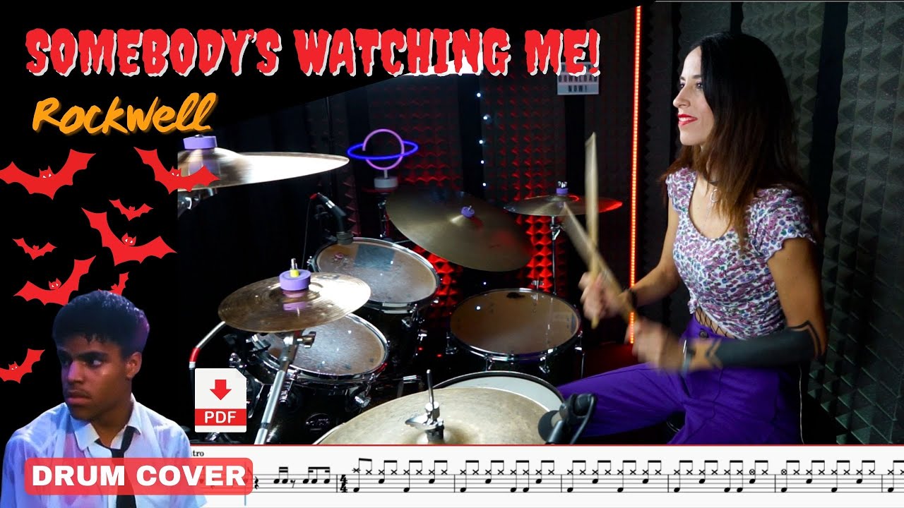 Somebody's Watching Me - Rockwell - Drum Cover (Drum Score)