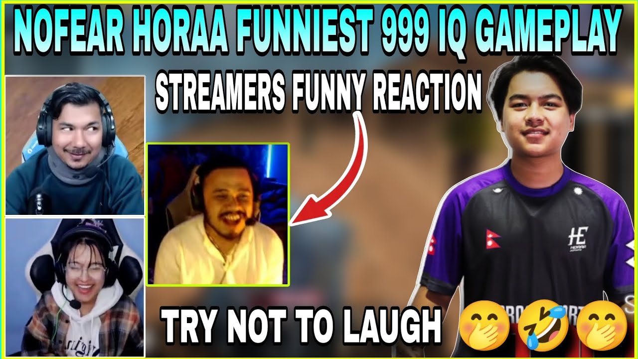 Streamers Reacts to NoFear Horaa Funniest 999 IQ Gameplay 🤣 | Try Not to Laugh 🤭 | kvn gaming