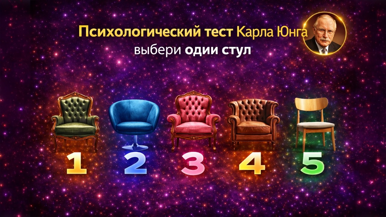Психологический тест Карла Юнга выбери один стул | твоя зона комфорта и её ловушка