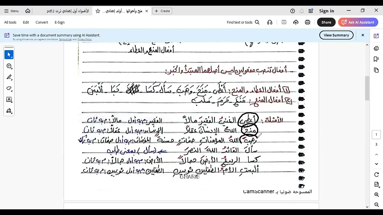 (منح وأخواتها)أفعال تنصب مفعولين ليس أصلهما المبتدأ والخبر