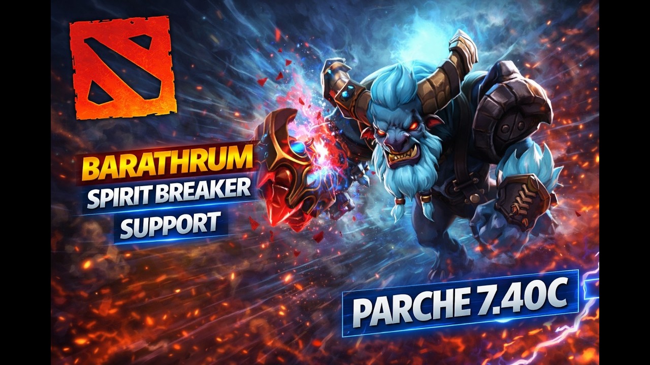 12☠️8🪦27🤝🏻 DE PURA MECHA CON BARATHRUM (SPIRIT BREAKER) SUP | DOTA 2 RANKED UE PARCHE 7.40c [Ep.#96]
