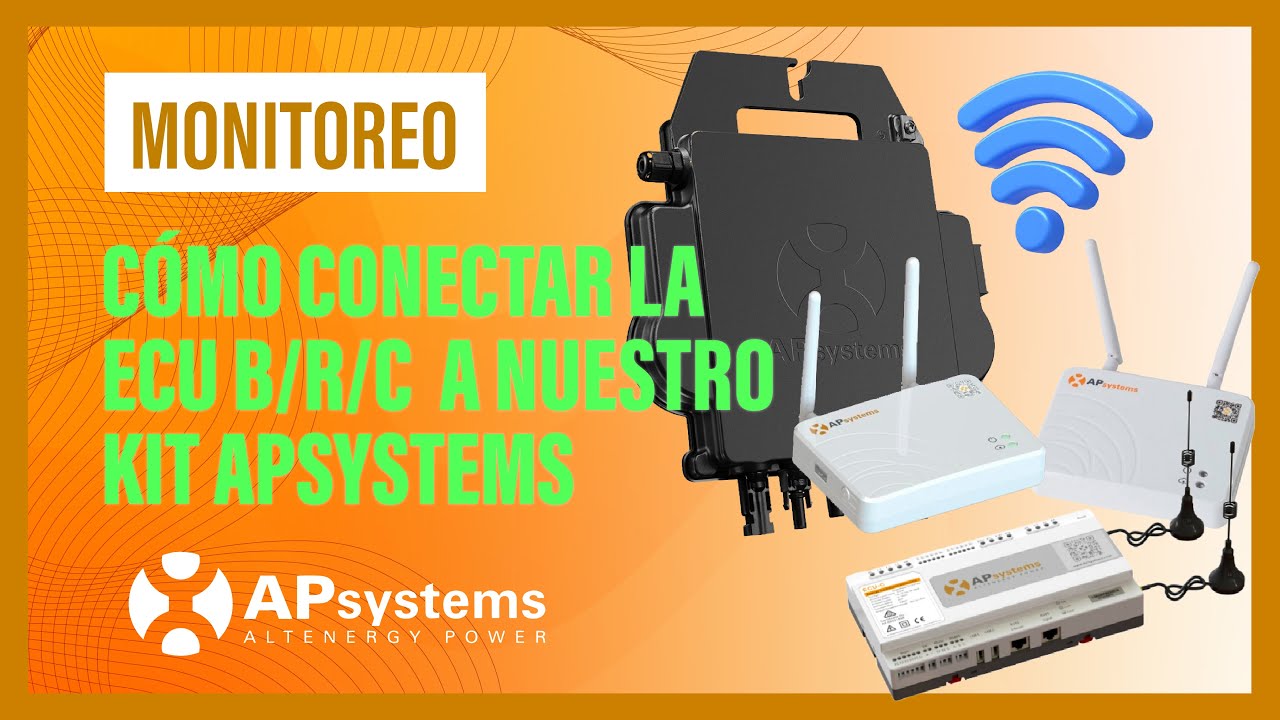 Como conectar ECU (B/R/C)  a un Kit APSYSTEMS