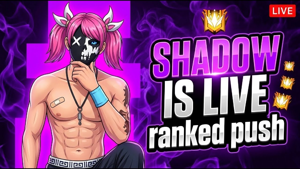 SHADOW is live Rank push 🗿🔥 #shorts #livestream