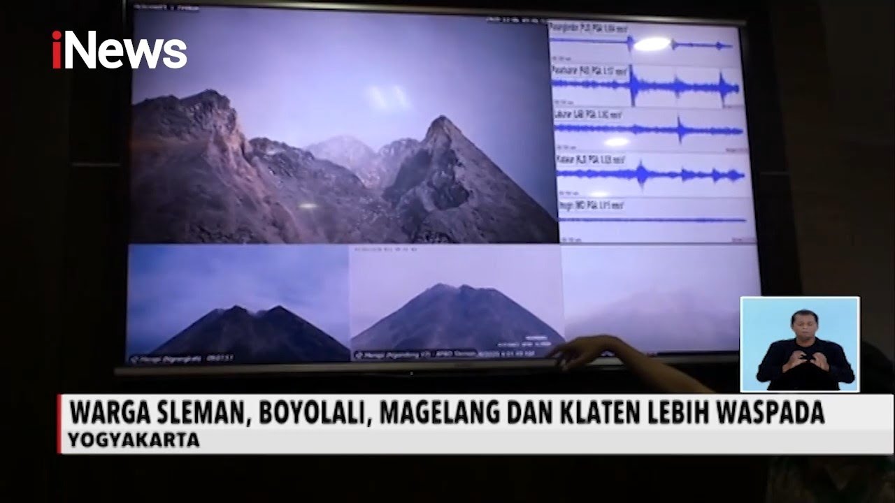 BPPTKG Yogyakarta Ungkap Status Aktivitas Gunung Merapi jadi Level Siaga - iNews Siang 07/11