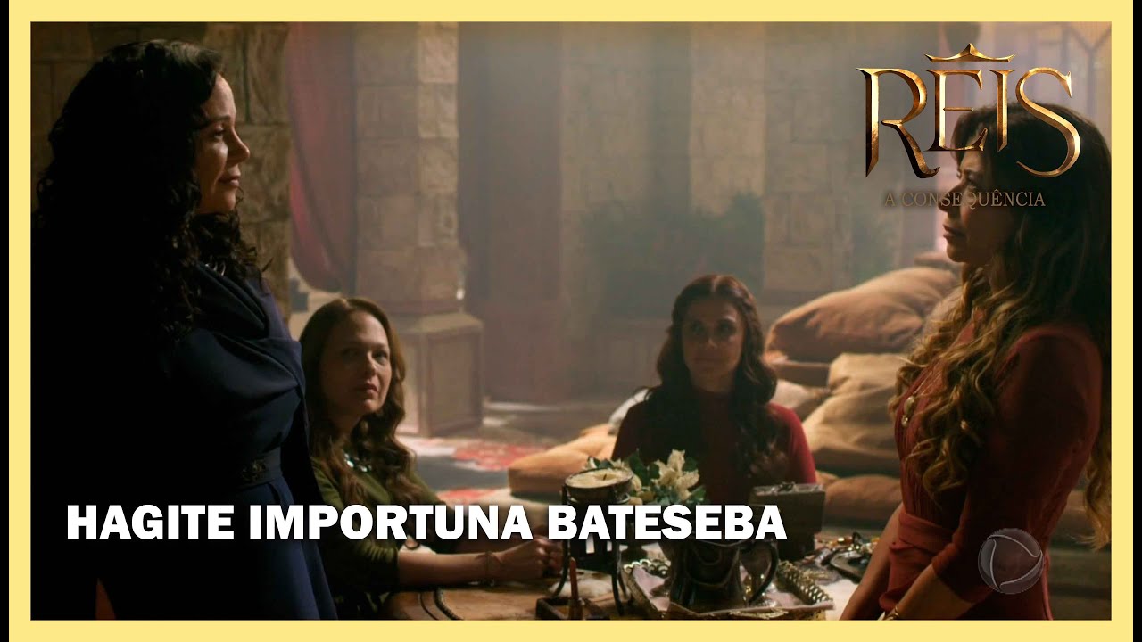 Hagite não permite a presença de Bateseba na festa de Adonias | NOVELA REIS