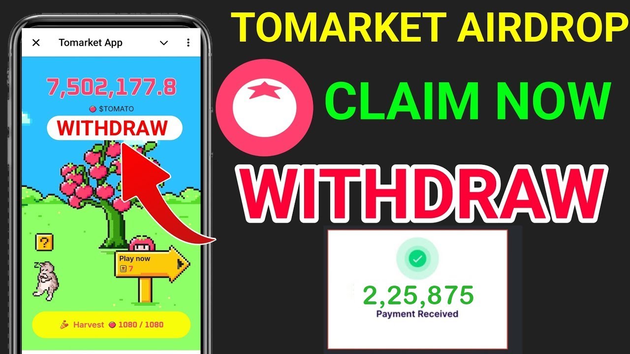how to withdraw Tomarket airdrop | how to withdraw toma tokens #tomarketapp #tomarketairdrop