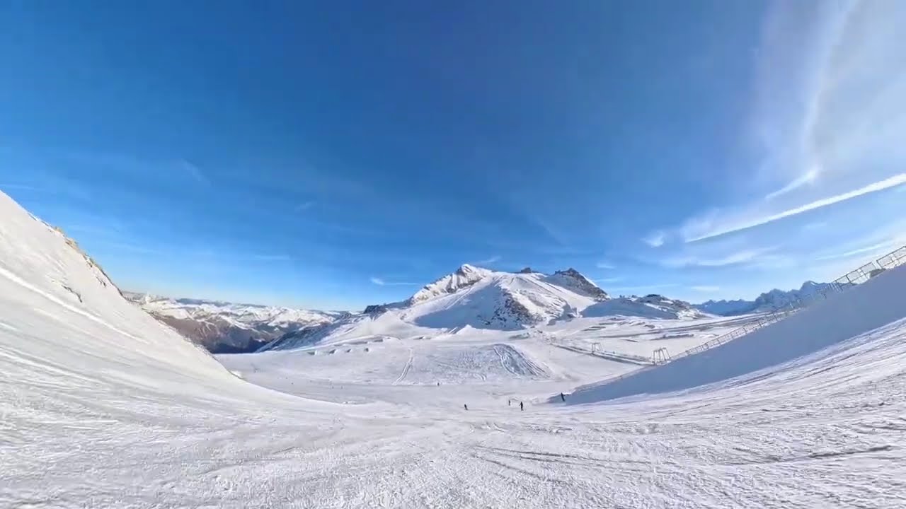 Genussabfahrt auf der roten 11a – Traumtag am Hintertuxer Gletscher bei Kaiserwetter 😎❄️
