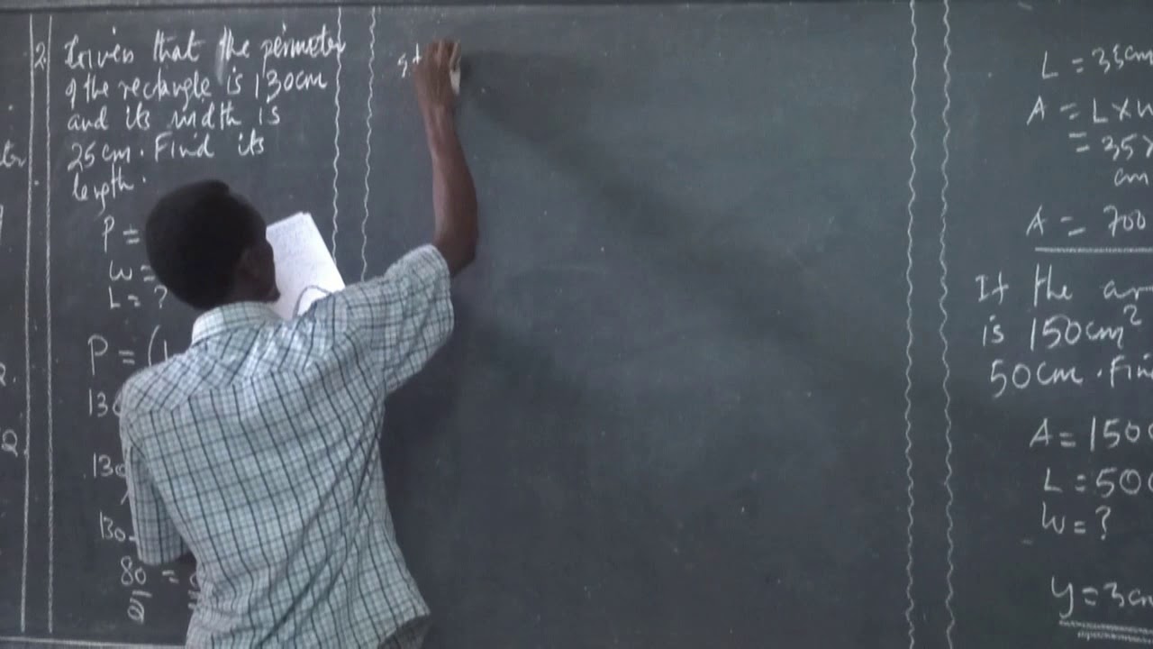 MATHEMATICS CLASS V TO VII AREA AND PERIMETER OF THE RECTANGLE