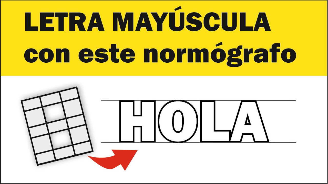 Como hacer un Normografo u ocho para hacer letras mayusculas