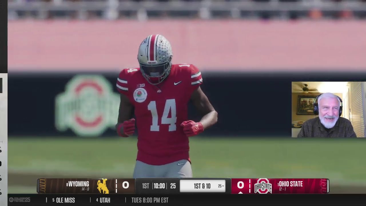 College Football 25 - 2 star Wyoming vs 5 star Ohio State Rose Bowl