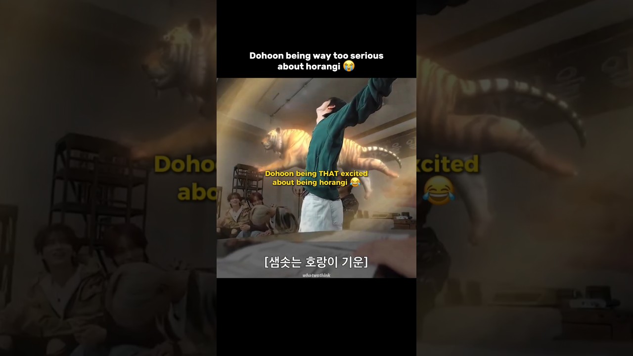 Dohoon being way too committed to his horangi identity 🐯😭
