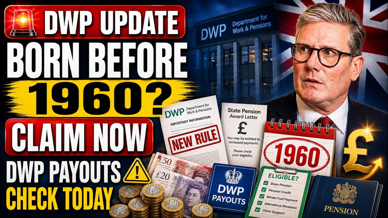 New Rule for UK PENSIONERS: You can Claim These DWP Payouts if Born before1960