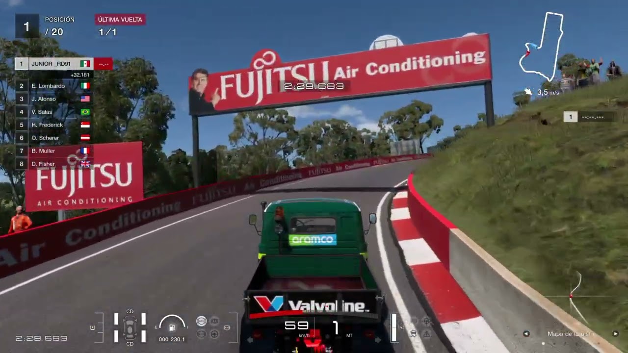 Gran Turismo7 EL F1 de Aston martin 2026 Australia Mount panorama PlayStation Logitechg923