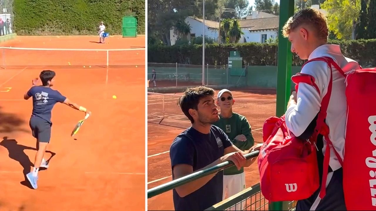 Carlos Alcaraz Back on Clay &ndash; Training with Landaluce