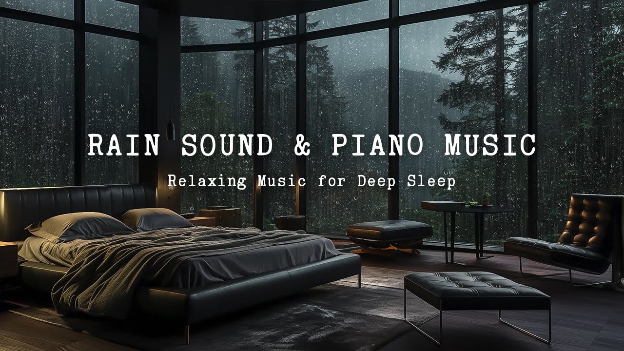 8 Hours of Relaxing Sleep Music with Gentle Rain Sounds - Soothing, Stress Relief, Deep Healing
