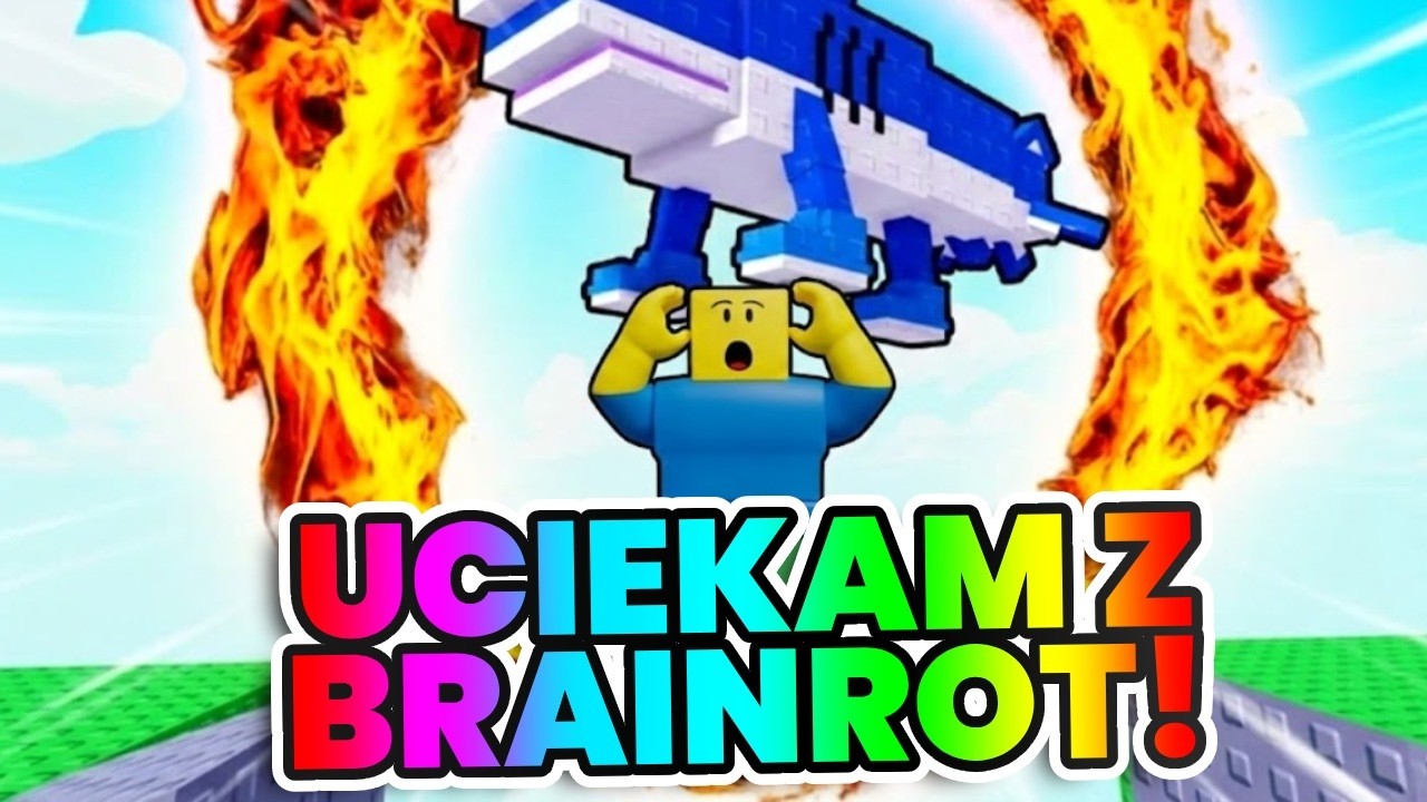 UCIEKAM Z BRAINROTAMI Z OBBY! 😱😱😱😱