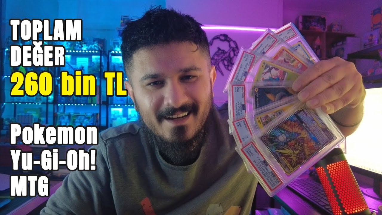 260 bin TL değerinde ki Pokemon, MTG, Yu-Gi-Oh! PSA kartları açılışı! 7400 dolar