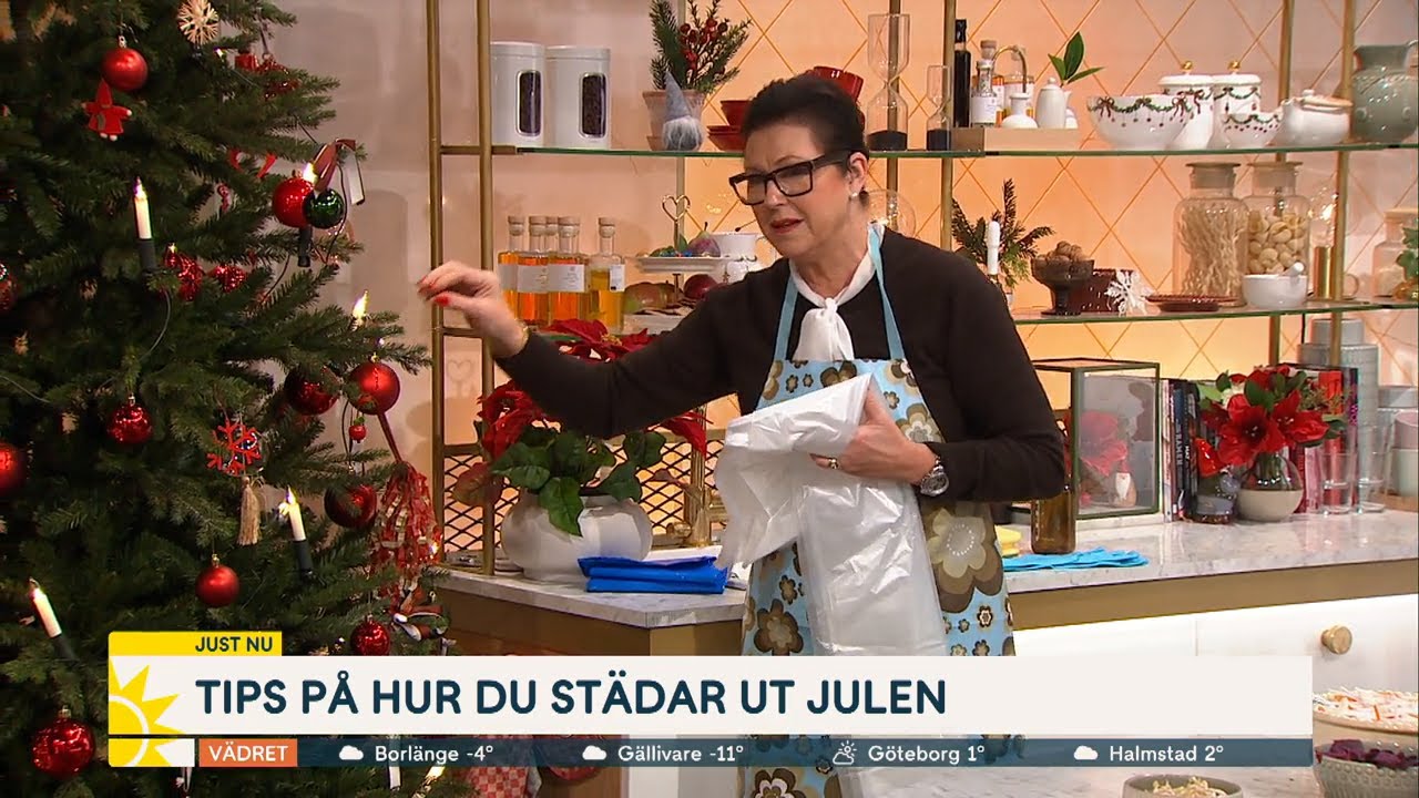 Tipset för att städa ut granen: ”Använd inte dammsugaren” - Nyhetsmorgon (TV4)