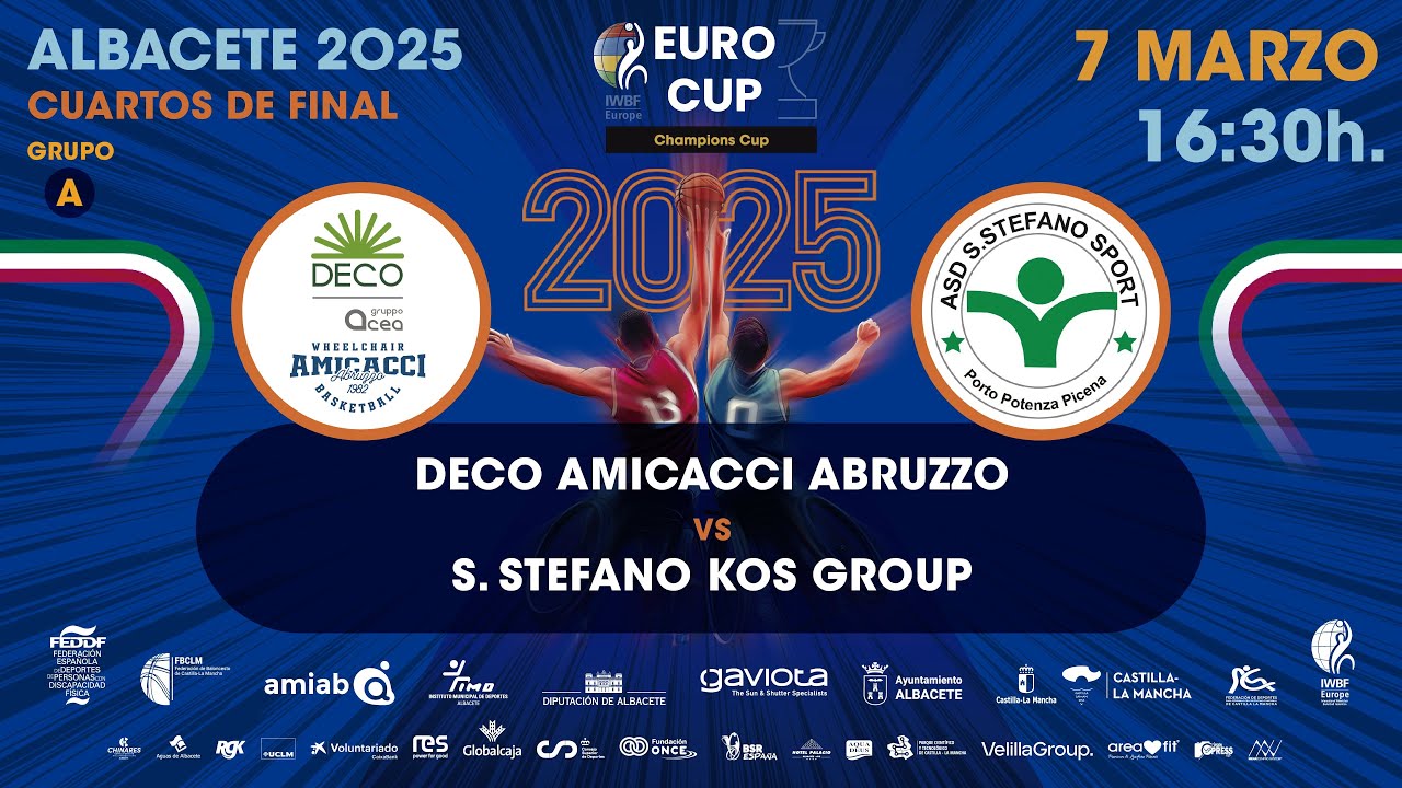 Champions Cup Grupo A | DECO AMICACCI ABRUZZO vs S. STEFANO KOS GROUP