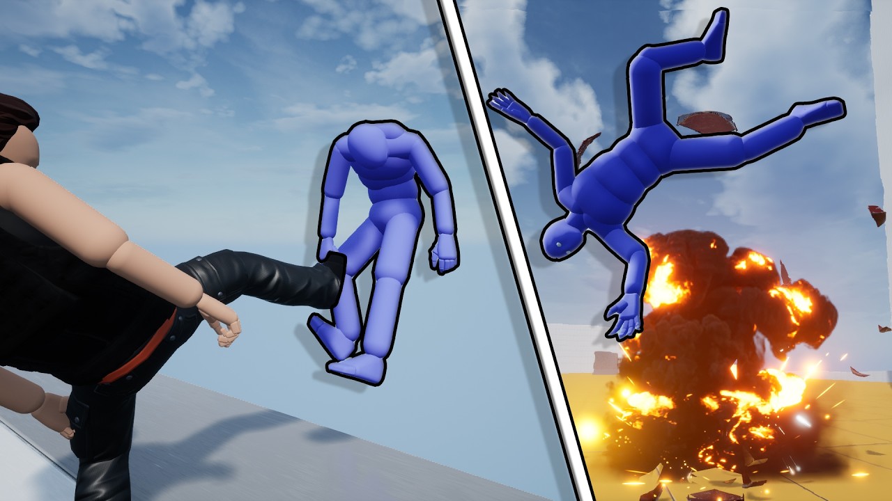 Euphoria Ragdoll and Gore Physics in HyperBox | Brutal Kills #2