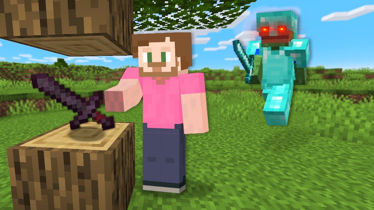 Minecraft Speedrunner VS Hunter But Drops Are Random!