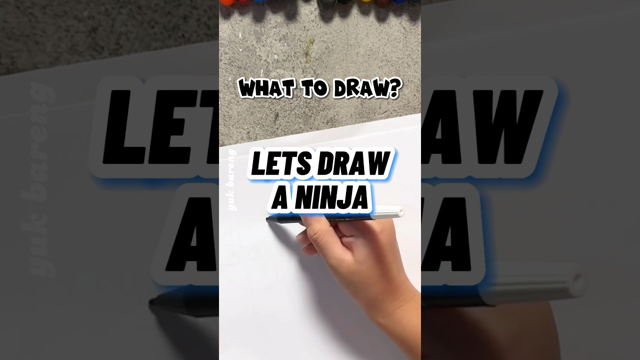 🤑LETS DRAW A NINJA #drawingideas #drawingshorts #ninja #kidsdrawing #whattodraw #howtodraw