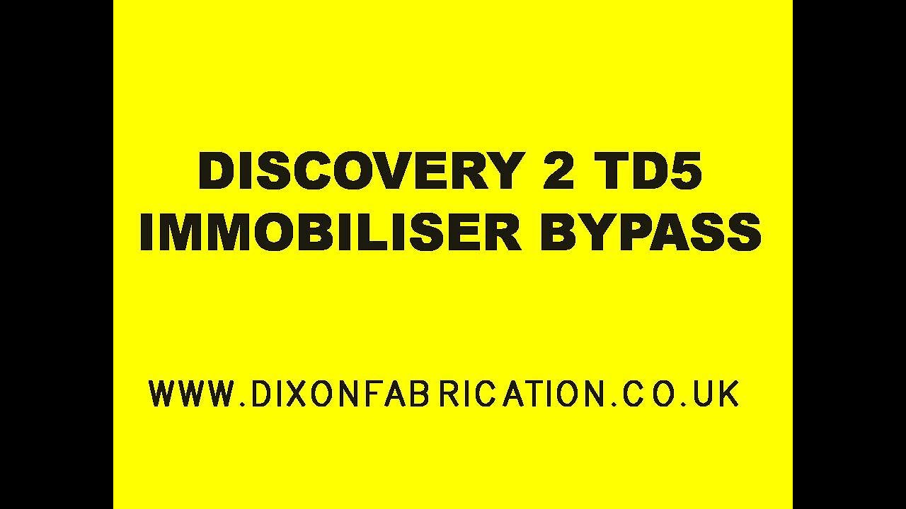 discovery 2 alarm immobiliser bypass box fitted how to