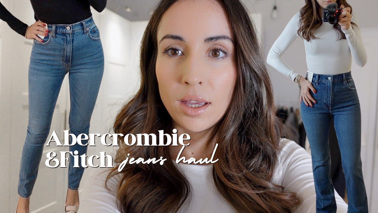 Another A&F Denim Haul 👖 | Try On New Jeans 90's & 70's Vintage Styles