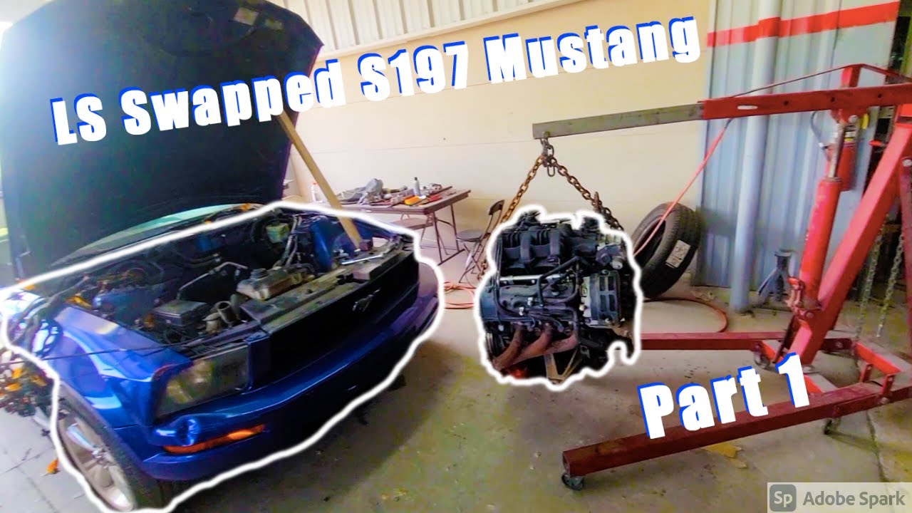 LS Swapped S197 Mustang PT.1 | New Transmission Arrived AND Removing The Old V6