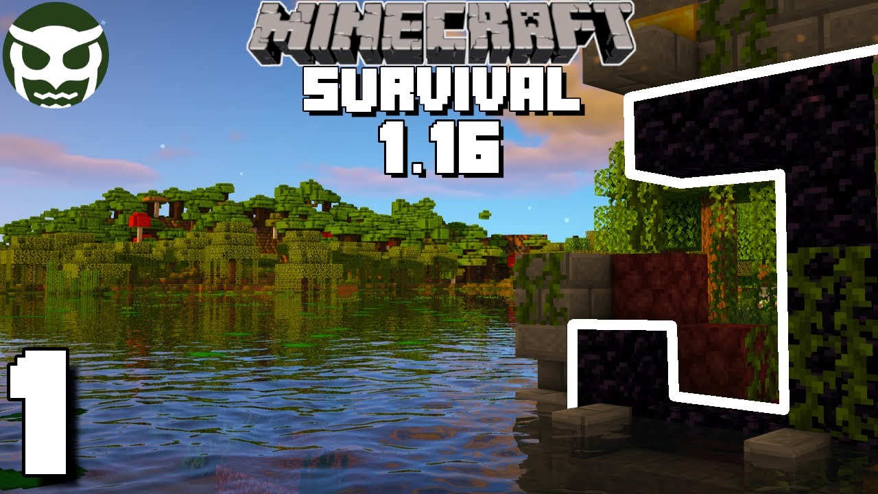 Minecraft 1.16 Survival Lets Play - A WILD START! | Ep 1