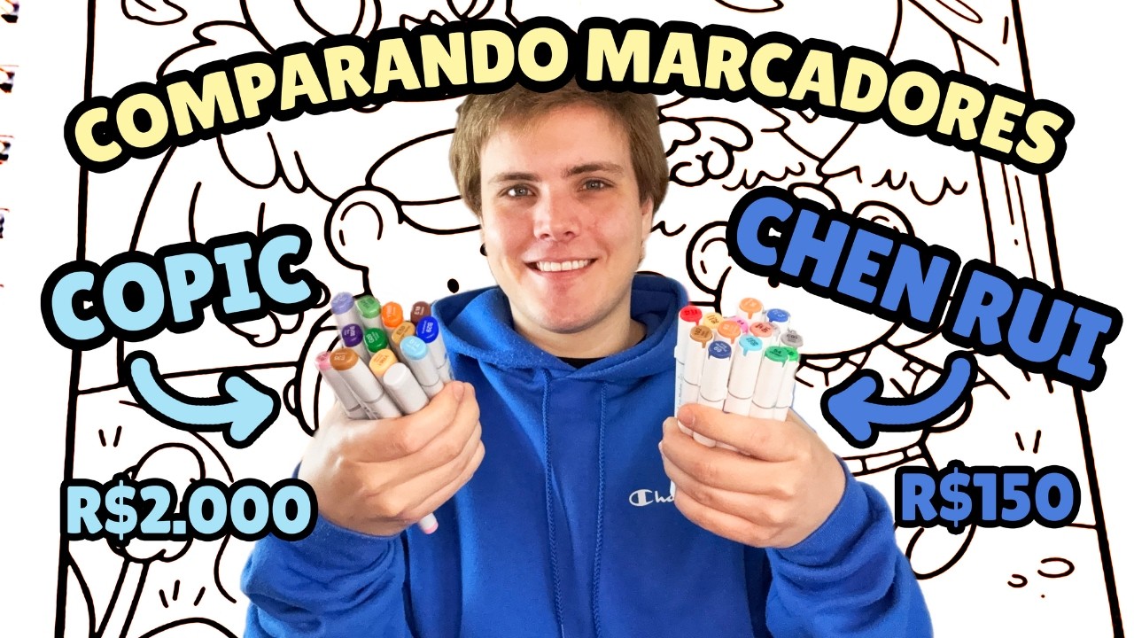 Comparando Marcadores Copic VS Chen Rui - Tem Muita Diferença?