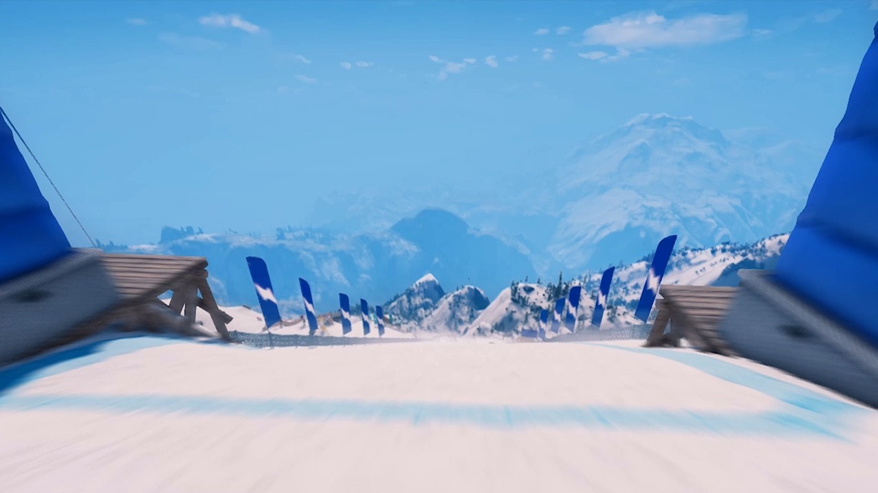 雪山スキー一人称POV｜環境音のみ・没入感ライド