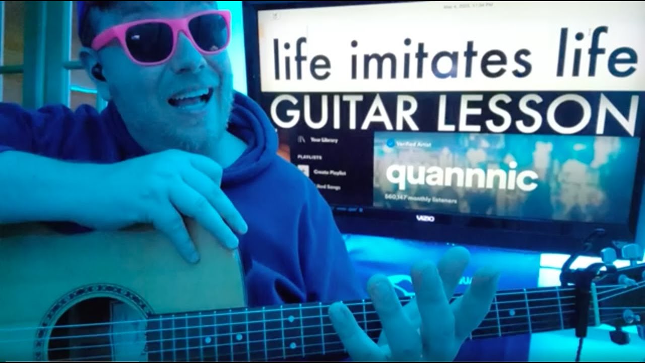 Life Imitates Life - quannnic Guitar Tutorial (Beginner Lesson!)