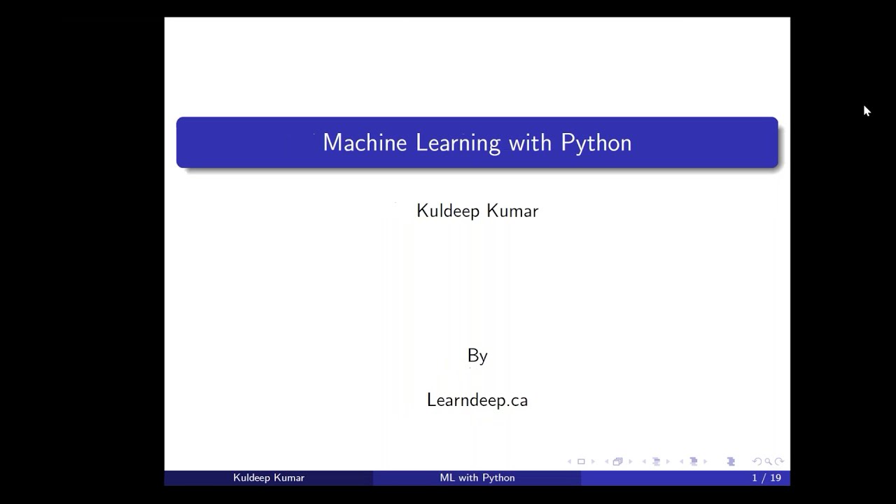 Machine Learning webinar by Learndeep Canada